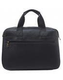 Фотография Кожаная черная мужская сумка портфель M315A