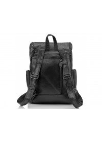 Черный кожаный мужской рюкзак M35-1017A