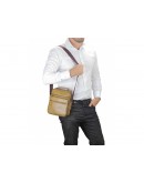Фотография Мужская сумка - барсетка рыжего цвета Tiding Bag M35-8852LB