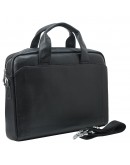 Фотография Деловая кожаная черная сумка для ноутбука M5006A