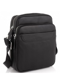 Мужская черная сумка кожаная Tiding Bag M6003A