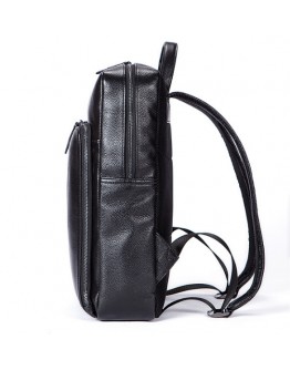 Кожаный черный мужской рюкзак M7115A