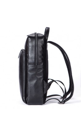 Кожаный черный мужской рюкзак M7115A
