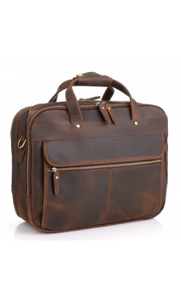 Вместительная винтажная сумка для ноутбука и вещей M7399R