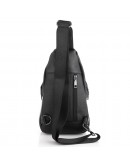 Фотография Черная мужская сумка - слинг M7408A