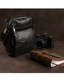 Фотография Черная небольшая сумка на плечо, мужская M7602A