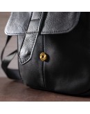 Фотография Черная небольшая сумка кожаная на плечо M7717A