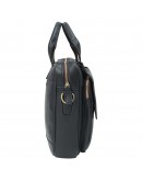 Фотография Кожаная черная мужская сумка портфель M8002A