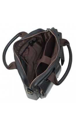Кожаная черная мужская сумка портфель M8002A