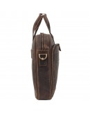Фотография Мужская коричневая винтажная кожаная сумка для документов M8368C