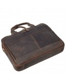 Фотография Мужская коричневая винтажная кожаная сумка для документов M8368C