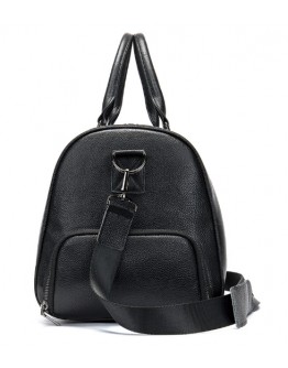 Черная кожаная сумка для командировок M8706A