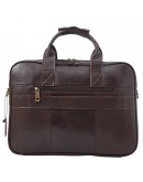 Фотография Коричневый мужской портфель кожаная сумка для ноутбука M8841C