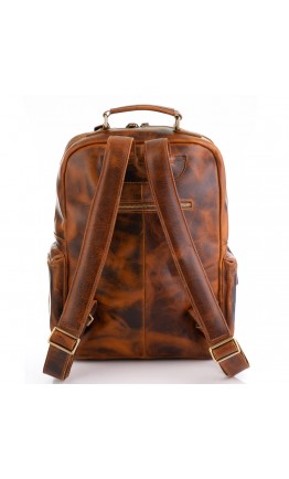 Винтажный вместительный кожаный рюкзак M8873Q