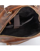Фотография Винтажный вместительный кожаный рюкзак M8873Q