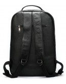 Фотография Кожаный мужской рюкзак черного цвета M9021A