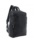 Фотография Кожаный мужской черный рюкзак M9196A