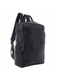 Кожаный мужской черный рюкзак M9196A