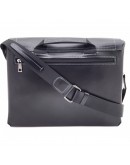 Фотография Удобная горизонтальная черная кожаная сумка А4 VATTO MK106 F8KAZ1