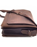 Фотография Удобная горизонтальная коричневая кожаная сумка А4 VATTO MK106 KR450