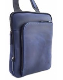 Фотография Мужская сумка синяя винтажная кожаная VATTO MK114 KR600