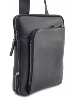 Мужская сумка черная винтажная кожаная VATTO MK114 KR670