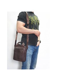 Мужская коричневая сумка барсетка VATTO MK115 KAZ400