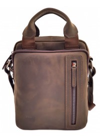 Мужская коричневая сумка - барсетка среднего размера VATTO MK115 KR450