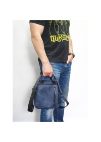 Мужская синяя сумка - барсетка среднего размера VATTO MK115 KR600