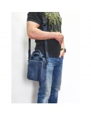 Фотография Мужская синяя сумка - барсетка среднего размера VATTO MK115 KR600