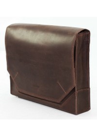 Удобная винтажная коричневая кожаная сумка А4 VATTO MK21 KR450