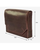 Фотография Удобная винтажная коричневая кожаная сумка А4 VATTO MK21 KR450
