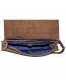 Фотография Удобная винтажная коричневая кожаная сумка А4 VATTO MK21 KR450