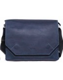 Фотография Удобная винтажная синяя кожаная сумка А4 VATTO MK21 KR600