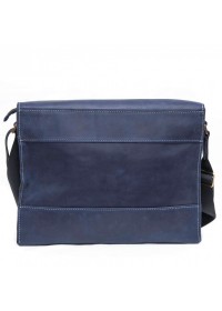 Удобная винтажная синяя кожаная сумка А4 VATTO MK21 KR600