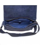 Фотография Удобная винтажная синяя кожаная сумка А4 VATTO MK21 KR600