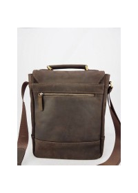 Коричневая мужская винтажная кожаная сумка - барсетка VATTO MK28.2 KR450