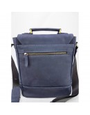 Фотография Синяя мужская винтажная кожаная сумка - барсетка VATTO MK28.2 KR600