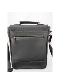 Черная мужская винтажная кожаная сумка - барсетка VATTO MK28.2 KR670