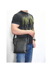 Черная мужская кожаная сумка формата А4 VATTO MK79 F8KAZ1