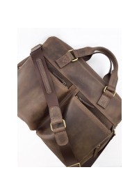 Коричневая винтажная мужская вместительная сумка VATTO MK84 KR450