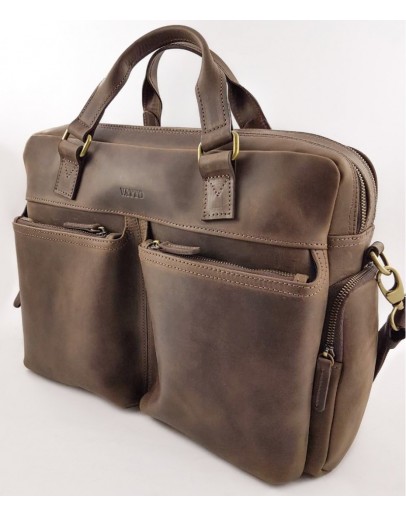 Фотография Коричневая винтажная мужская вместительная сумка VATTO MK84 KR450