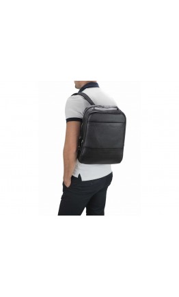 Черный рюкзак кожаный черный SM8-183A
