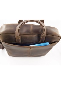 Мужская коричневая винтажная сумка для ноутбука и документов VATTO MK85 KR450