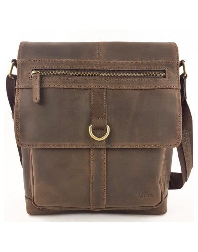 Фотография Большая коричневая кожаная винтажная сумка VATTO MK89 KR450