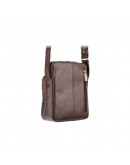 Фотография Коричневая кожаная небольшая плечевая сумка Visconti ML40 Riley (Brown)