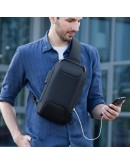 Фотография Черный рюкзак слинг на одну шлейку Mark Ryden Mini Odyssey MR7116 Black