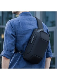 Черный рюкзак слинг на одну шлейку Mark Ryden Mini Odyssey MR7116 Black