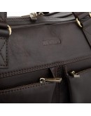 Фотография Коричневая деловая кожаная сумка - портфель Newery N0021GC