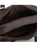Фотография Коричневая деловая кожаная сумка - портфель Newery N0021GC
